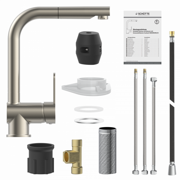 LONDON Spültischarmatur, Niederdruck, Edelstahl