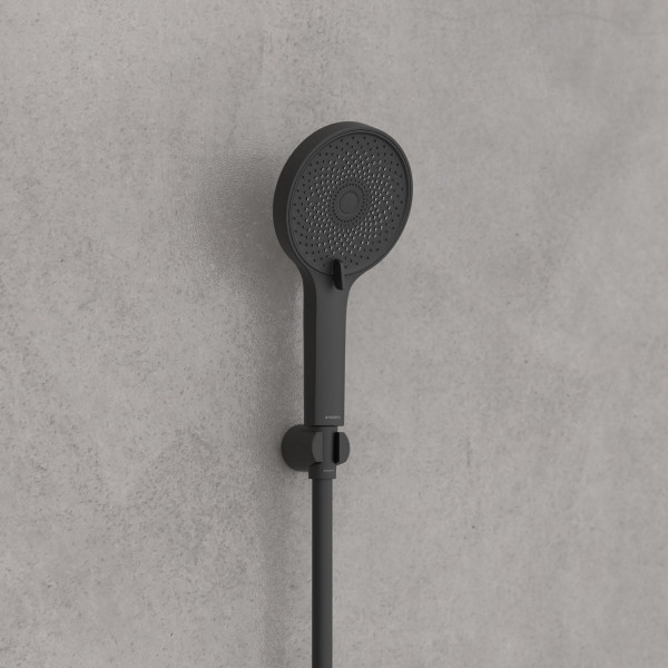 SAMOA RAIN Duschkopf, wassersparend, Schwarz matt