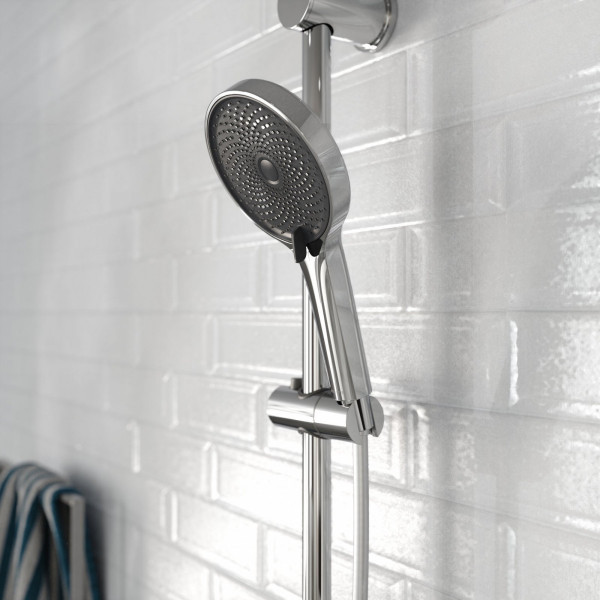 SAMOA RAIN Duschkopf, wassersparend, Chrom/Anthrazit