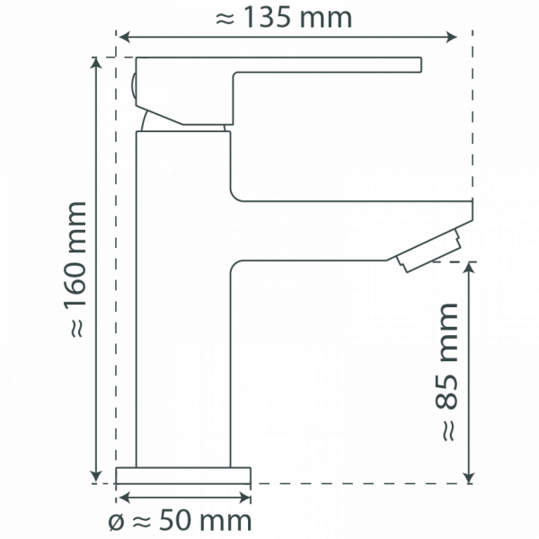TOKYO II Waschtischarmatur, Chrom