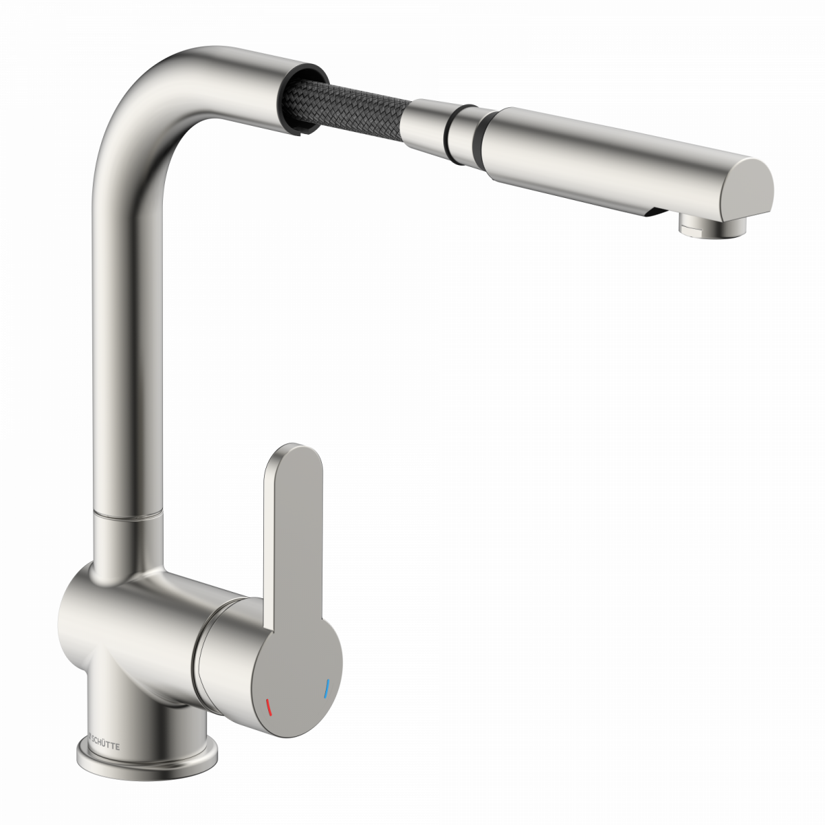 LONDON Spültischarmatur, Edelstahloptik, mit herausziehbarem Auslauf