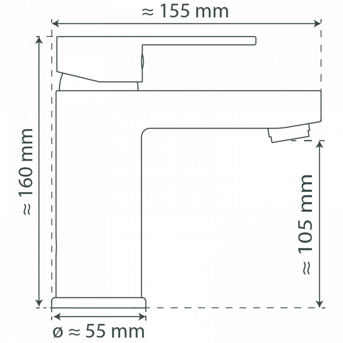 ELEPHANT Waschtischarmatur, Chrom