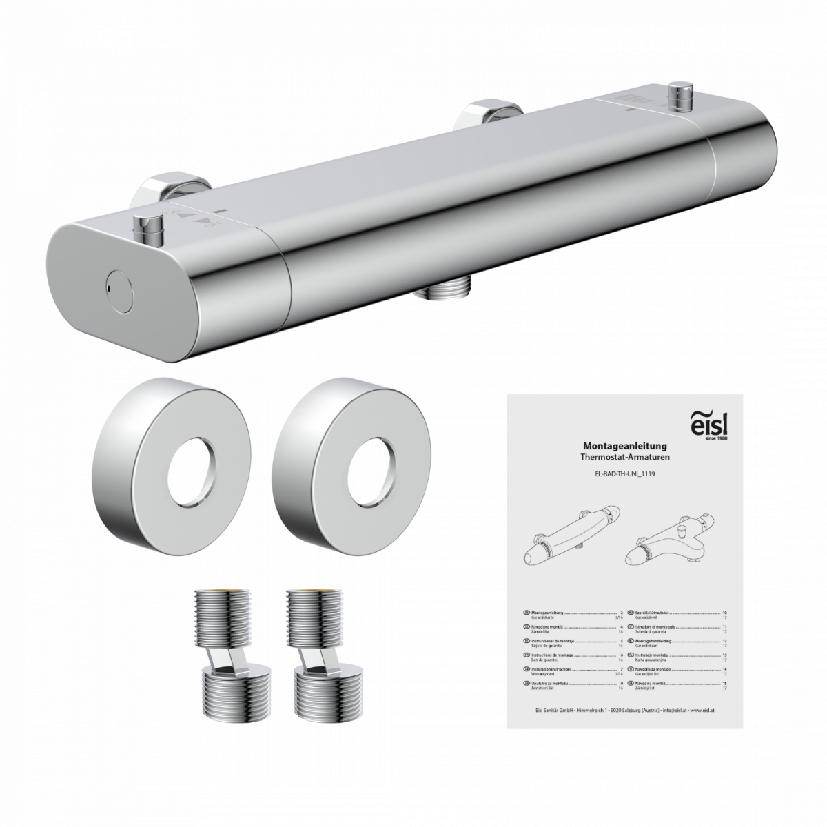 Thermostat Duscharmatur CARNEO, Chrom