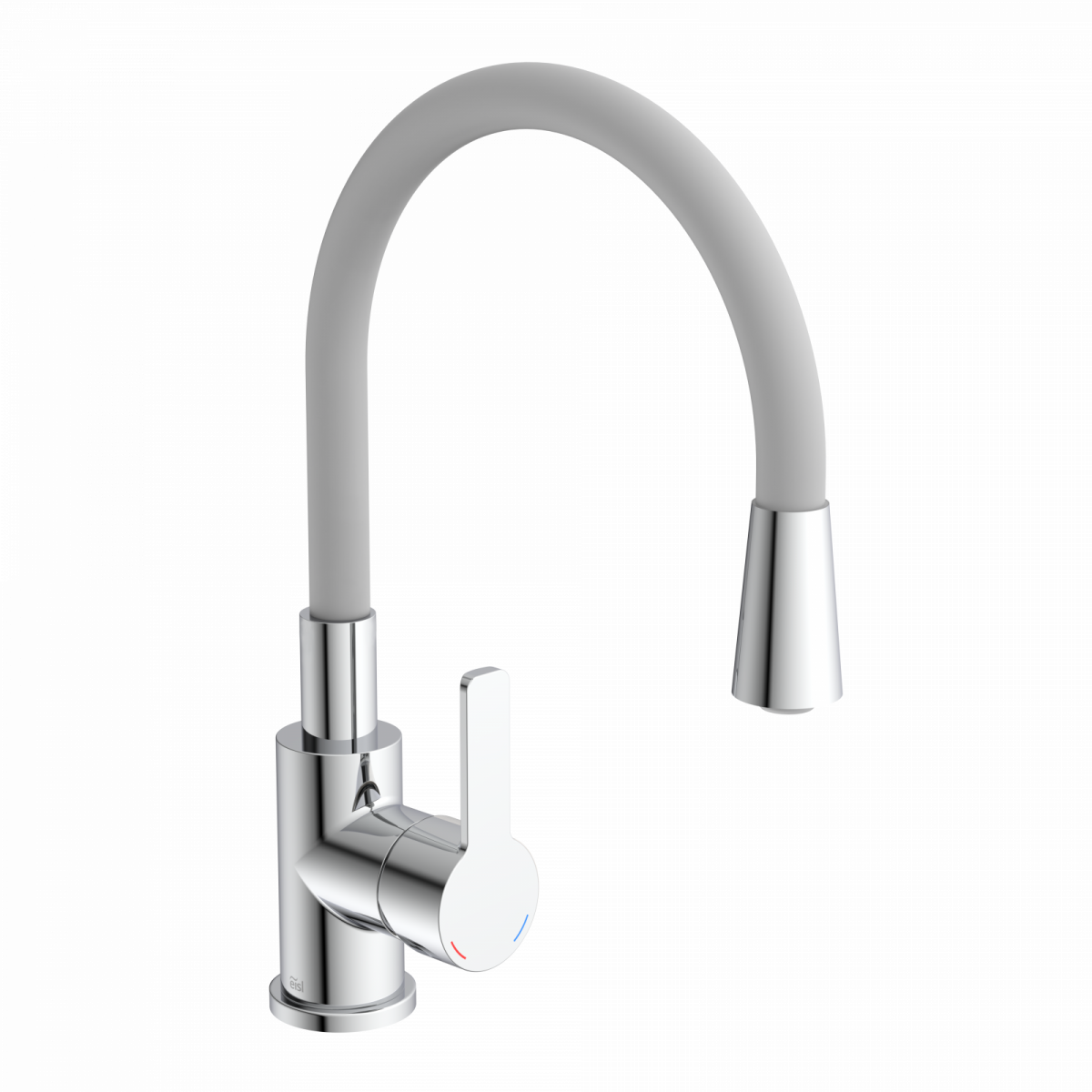 Spültischarmatur FLEXO, Chrom/Hellgrau