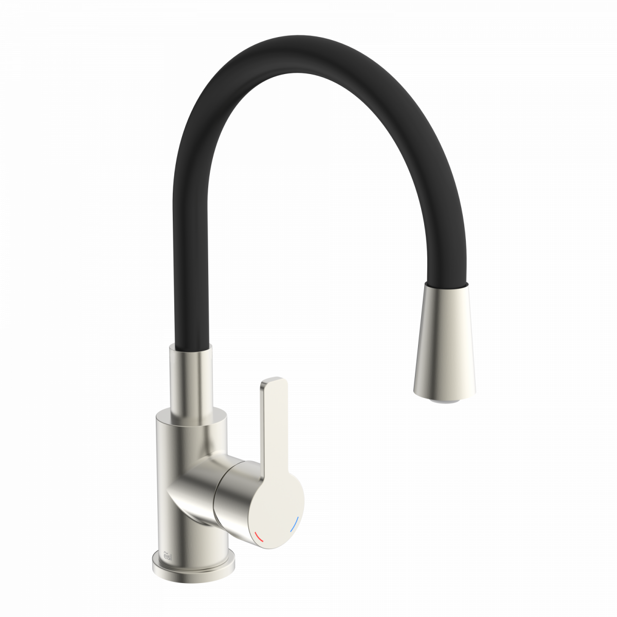 Spültischarmatur FLEXO, Edelstahloptik/Schwarz