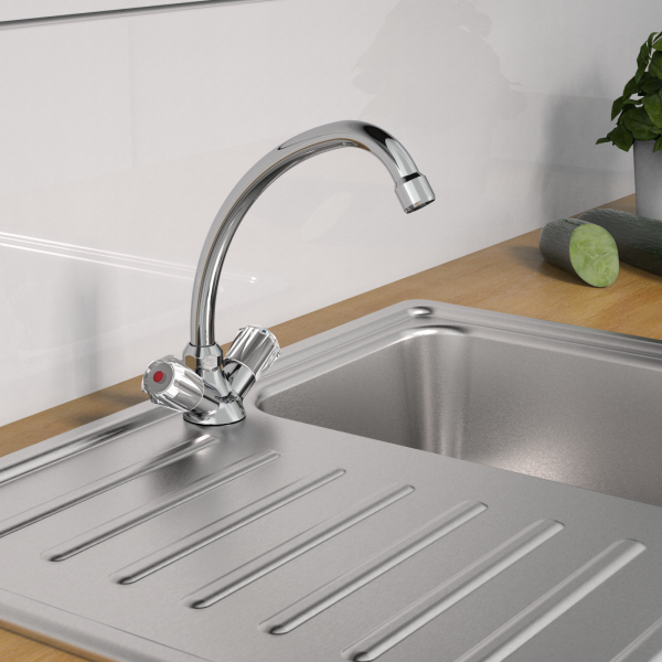 BRILLANT Spültischarmatur, Chrom
