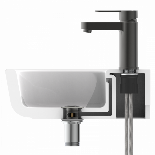 ELEPHANT Waschtischarmatur, Graphit matt