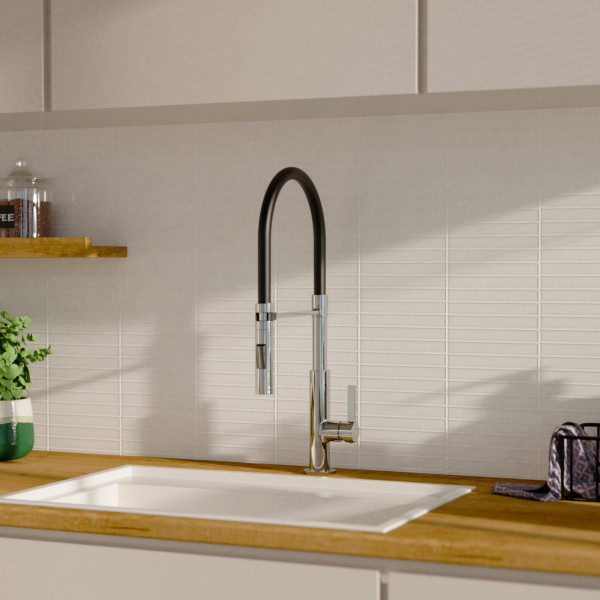 Küchenarmatur Nova, in Chrom mit herausnehmbarer Geschirrbrause, Hochdruck