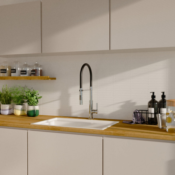 Küchenarmatur Nova, in Chrom mit herausnehmbarer Geschirrbrause, Hochdruck