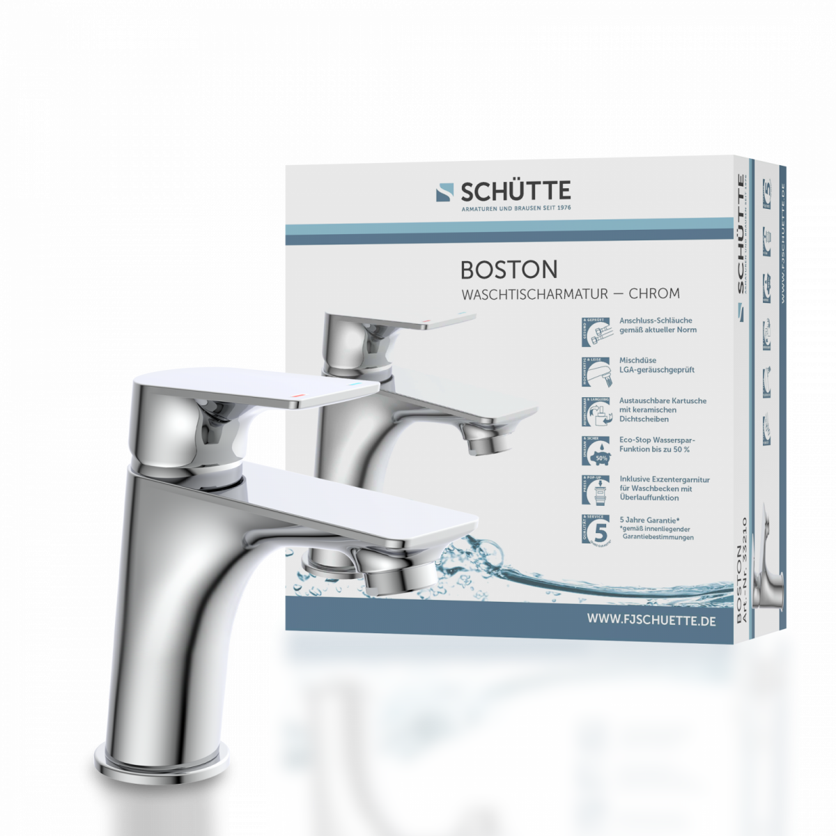 BOSTON Waschtischarmatur, Chrom