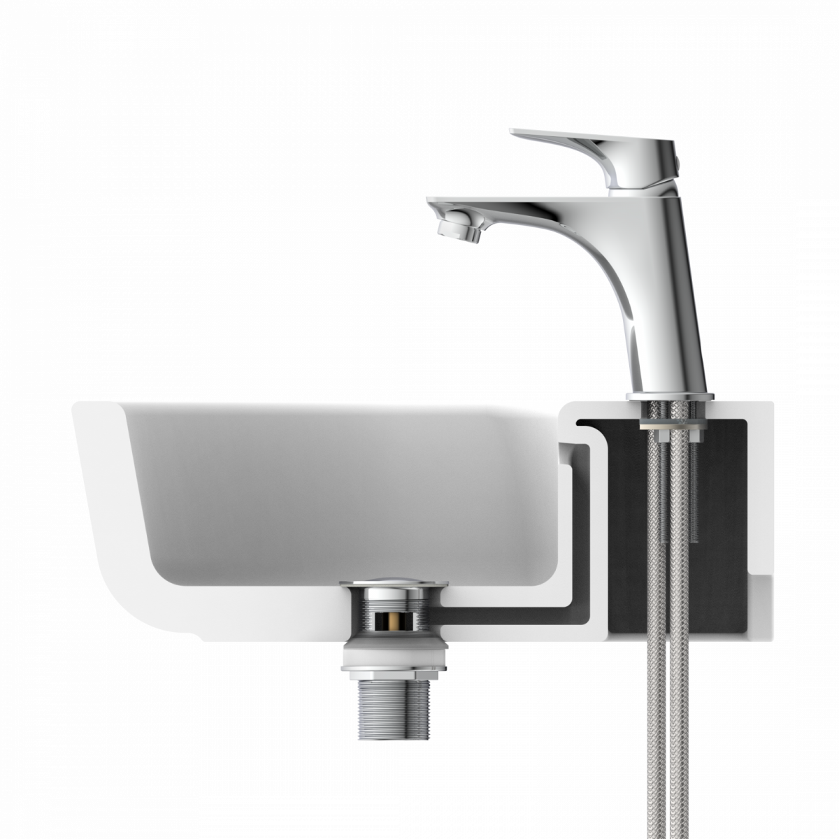 BOSTON Waschtischarmatur, Chrom