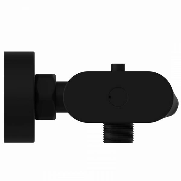 Badewannenarmatur CARNEO, Sicherheitssperre bei 38°C, Schwarz matt