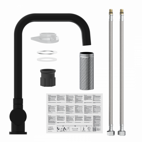 WINDOW Spültischarmatur, Schwarz matt