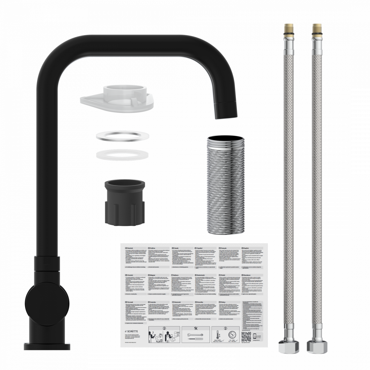 WINDOW Spültischarmatur, Schwarz matt