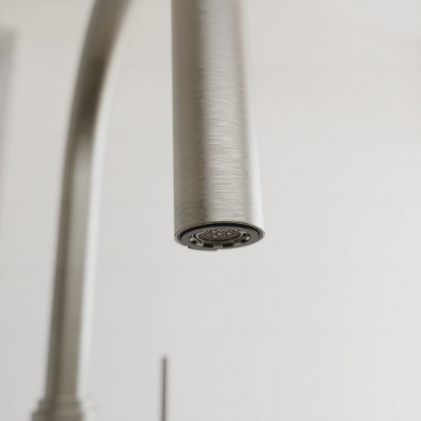 BLACKPOOL Spültischarmatur, Edelstahloptik, mit herausziehbarem Auslauf