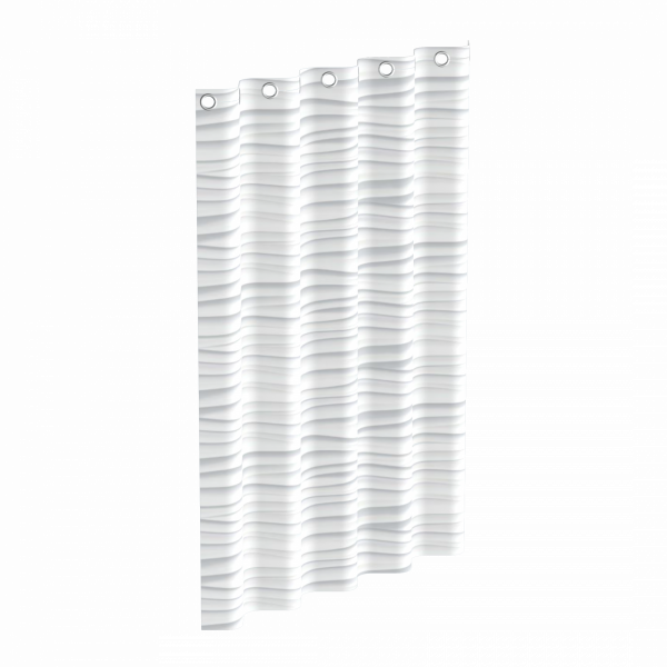 Duschvorhang, White Wave