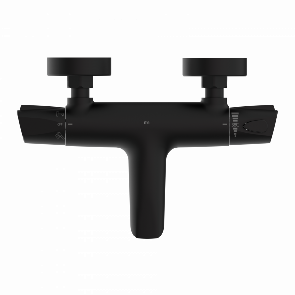 Wannenfüllthermostat T2, Schwarz matt