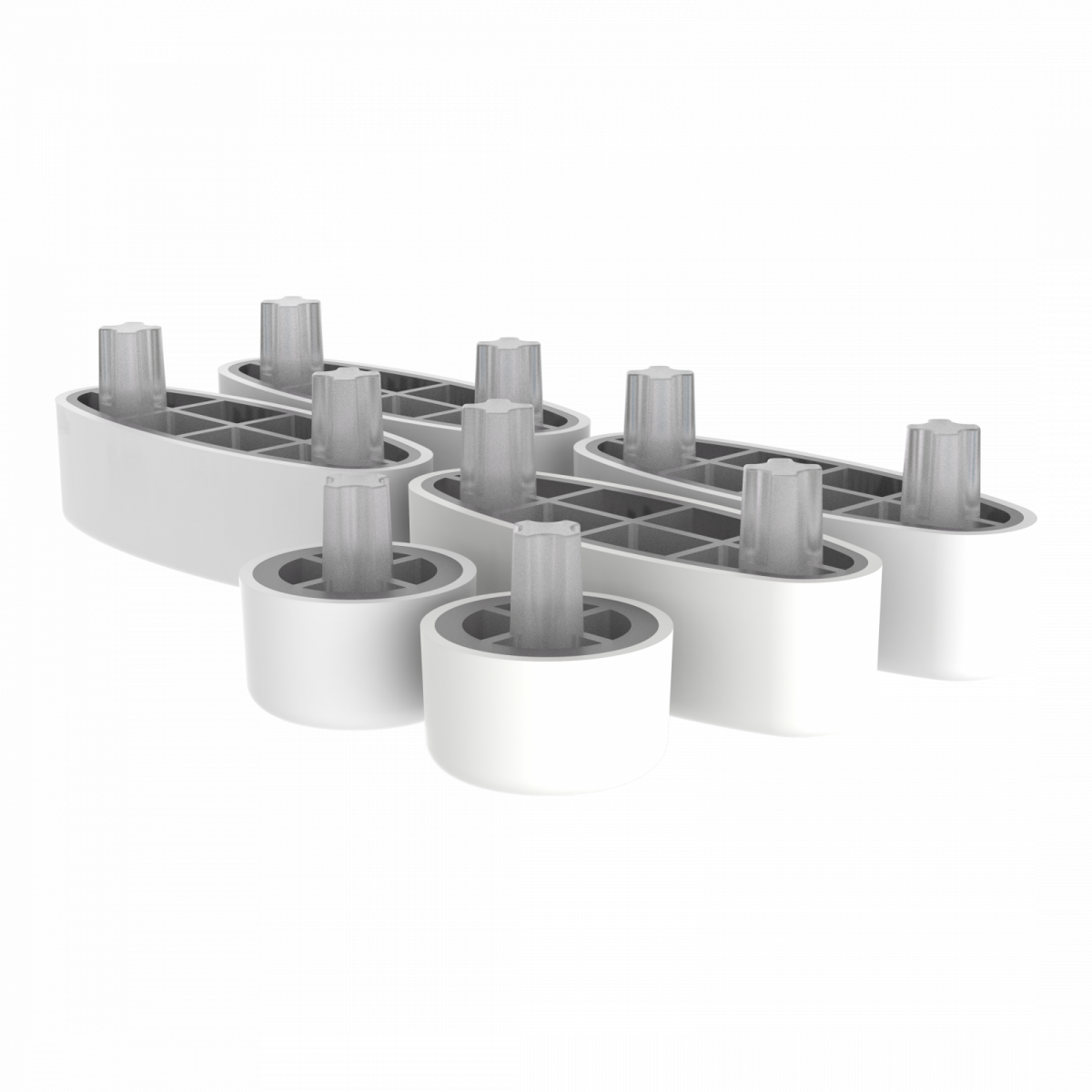 Ersatz-Puffer für Duroplast WC-Sitz, weiß - 01989