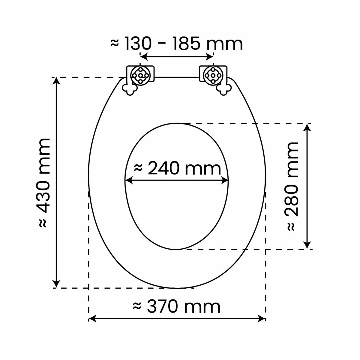 MDF WC Sitz in VIP Optik, mit FSC-Zertifizierung