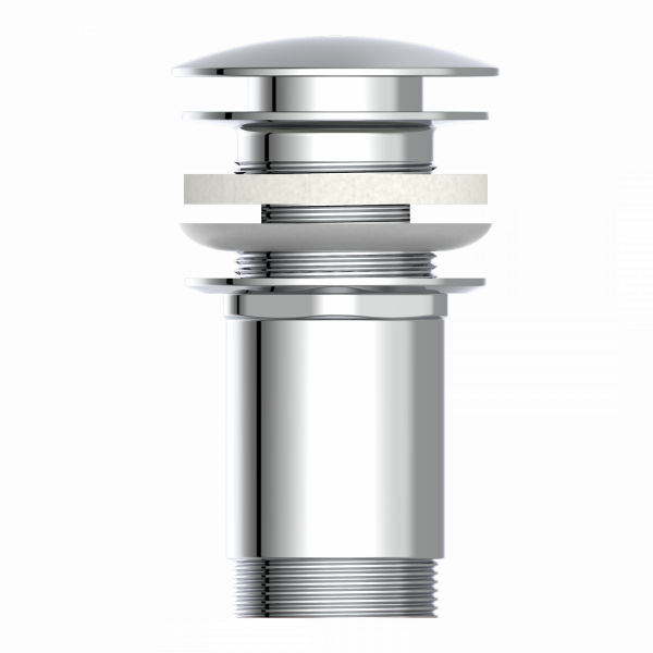 Ablaufgarnitur Chrom E1 mit Überlauf | instmaier