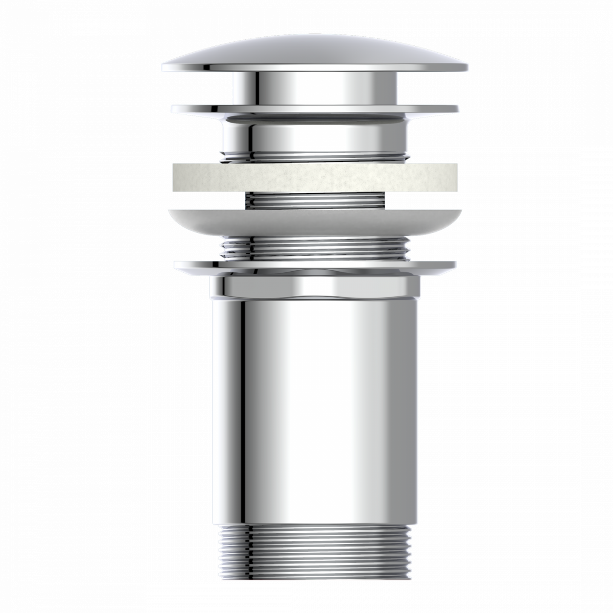 Ablaufgarnitur Chrom E1 mit Überlauf | instmaier
