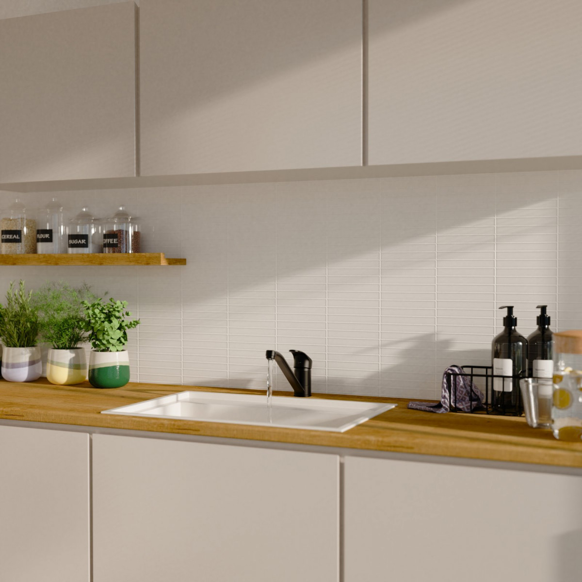 Küchenarmatur Vera, in Schwarz matt mit schwenkbarem Auslauf, Niederdruck