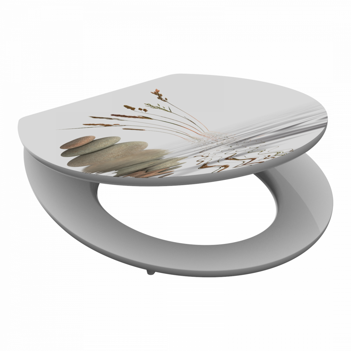 MDF High Gloss WC-Sitz BALANCE, mit Absenkautomatik