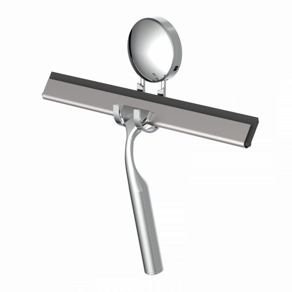 Duschabzieher, chrom, zum Kleben oder Schrauben