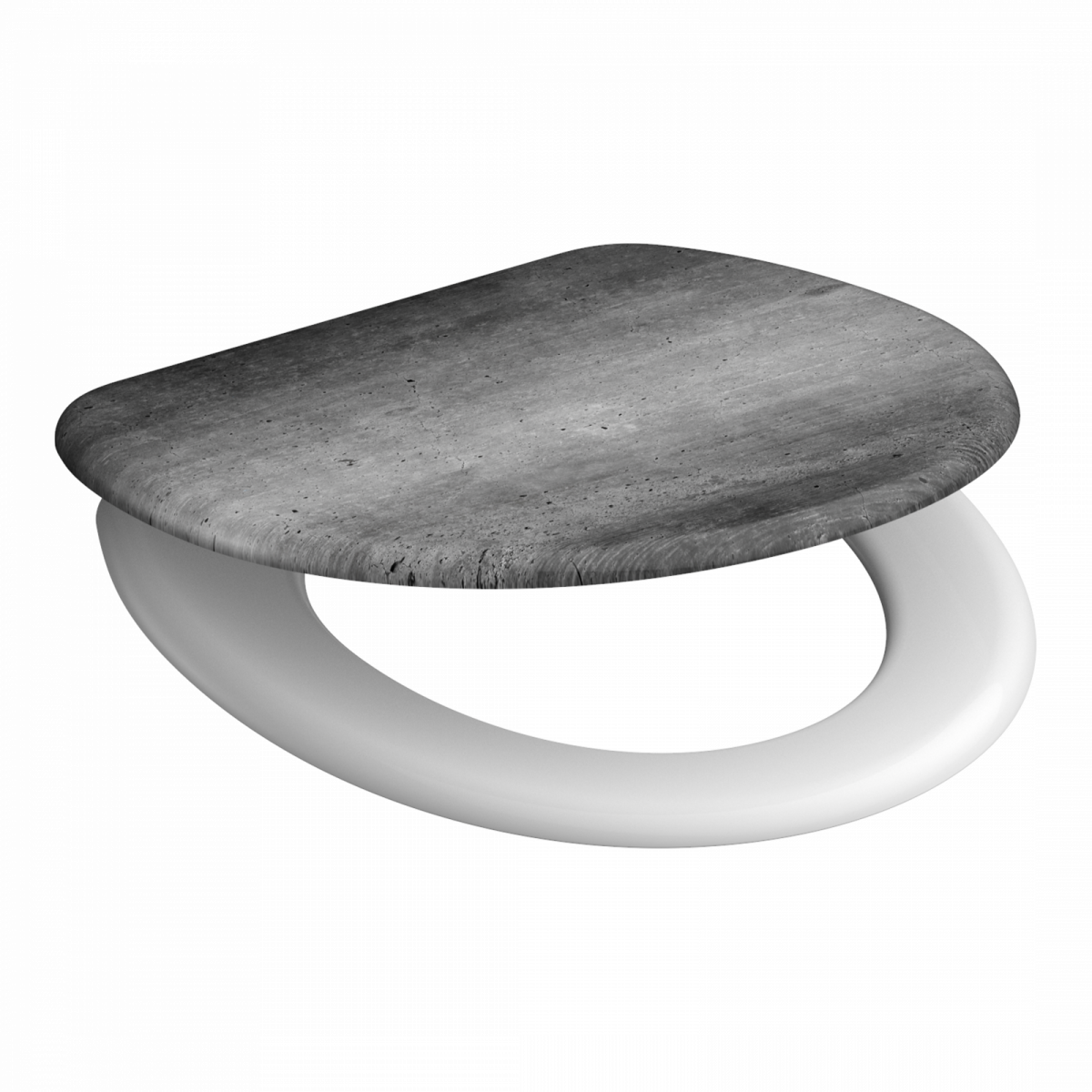 Duroplast WC-Sitz Industrial Grey, mit Absenkautomatik