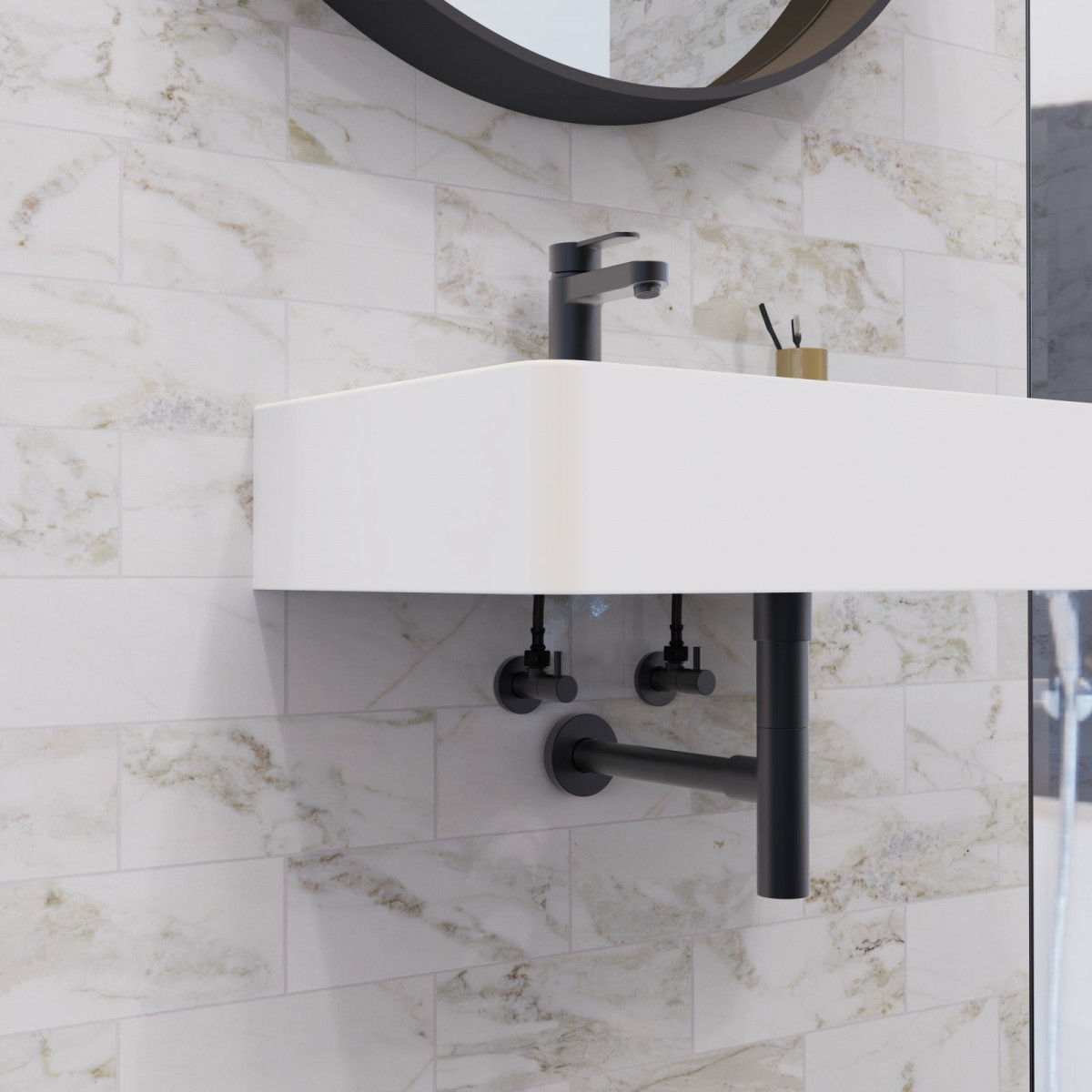 ELEPHANT Waschtischarmatur, Graphit matt