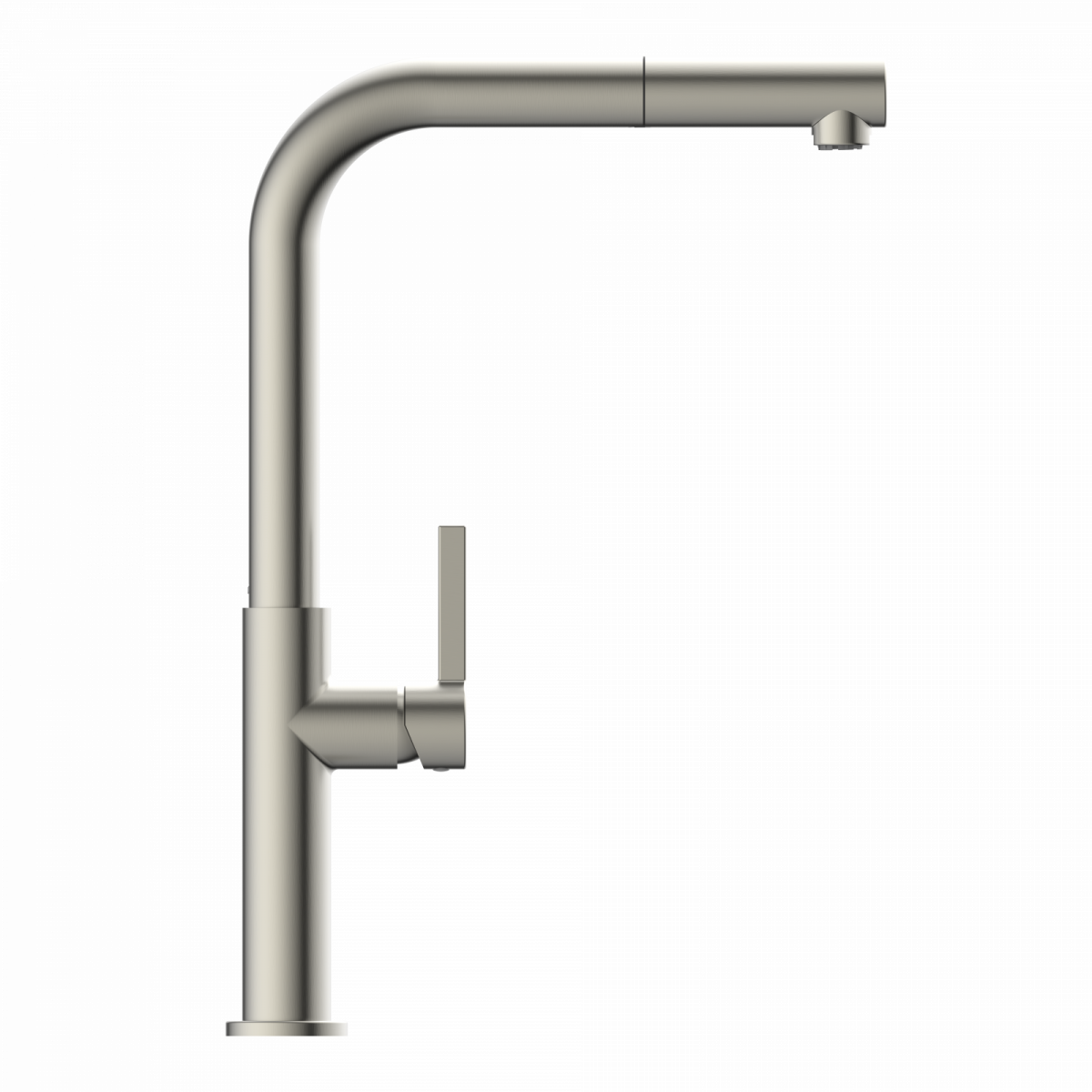 Küchenarmatur Cassia, in Edelstahloptik mit herausziehbarer Geschirrbrause, Niederdruck