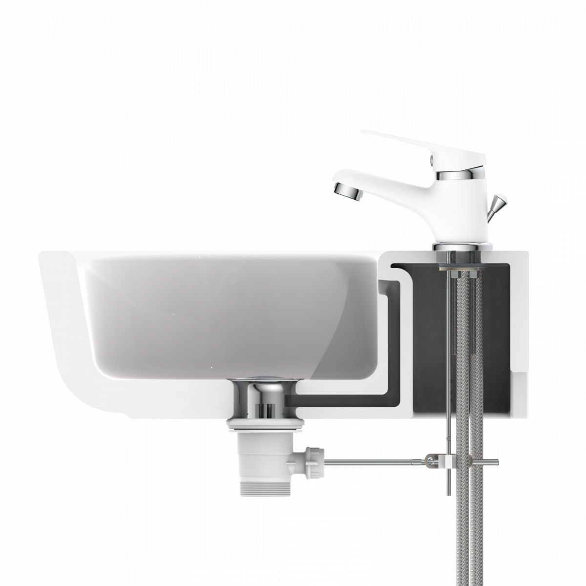 SPEED Waschtischarmatur, Weiß