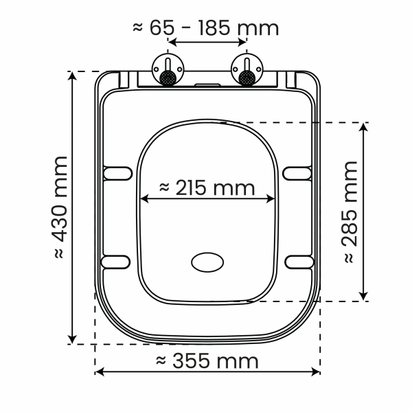WC-Sitz Helma TÜV geprüft, in Weiß mit Absenkautomatik und Schnellverschluss, E-Form