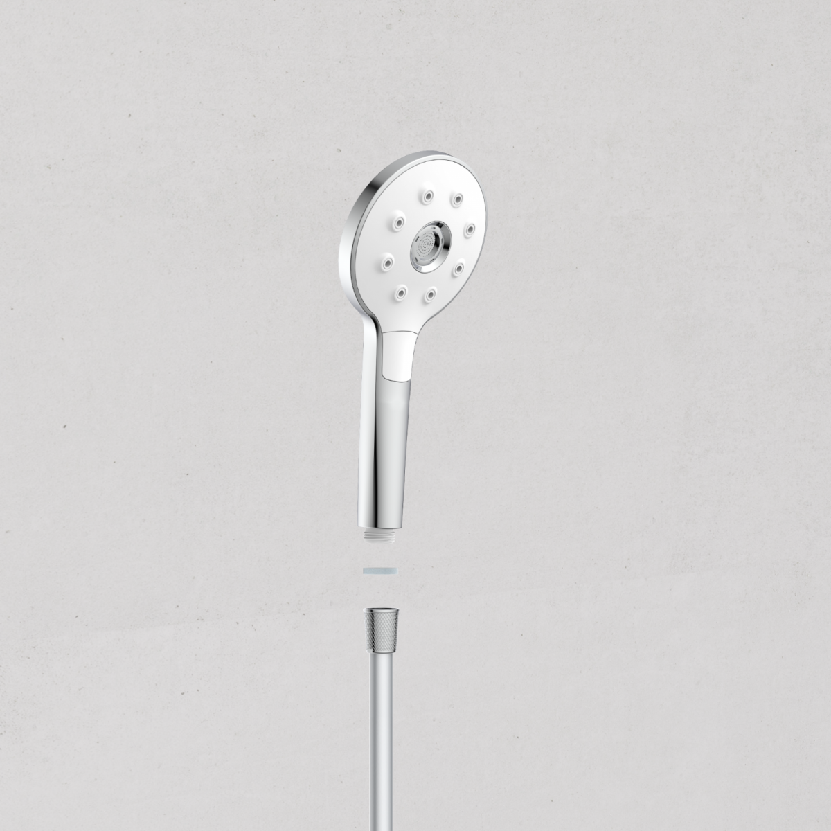Duschkopf Peruzzi, Chrom-Weiß