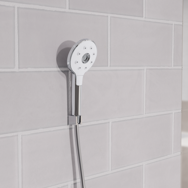 Duschkopf Peruzzi, Chrom-Weiß