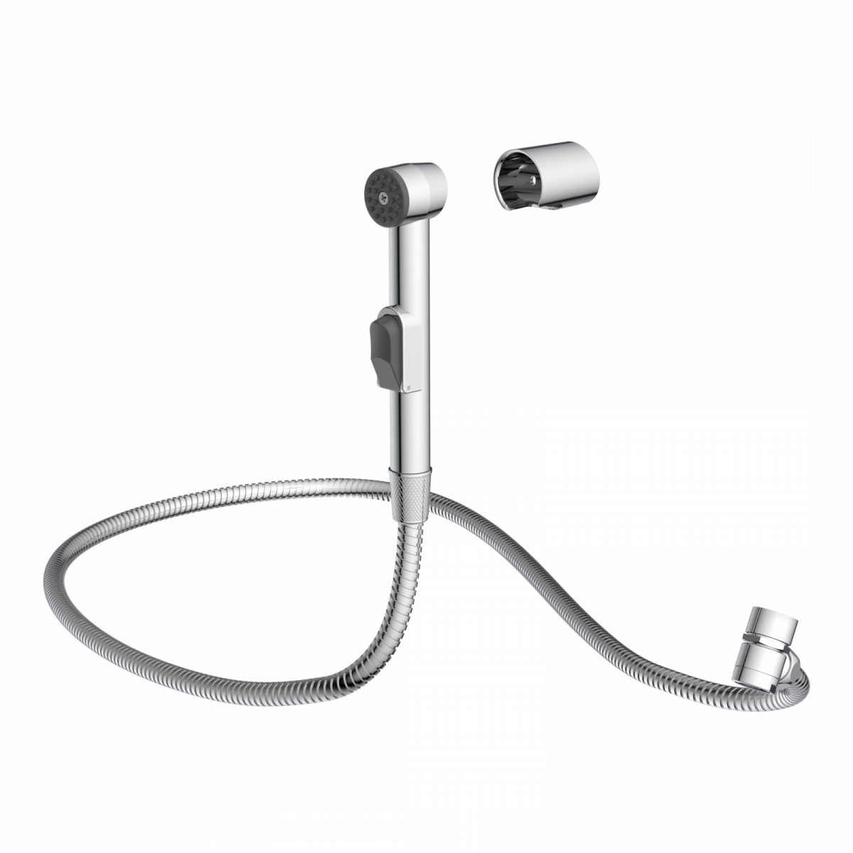 Waschbecken Handbrause, Bidet Handbrause, mit Wandhalterung und Brauseschlauch, Chrom