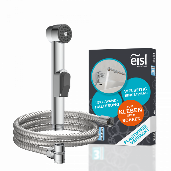 Waschbecken Handbrause, Bidet Handbrause, mit Wandhalterung und Brauseschlauch, Chrom