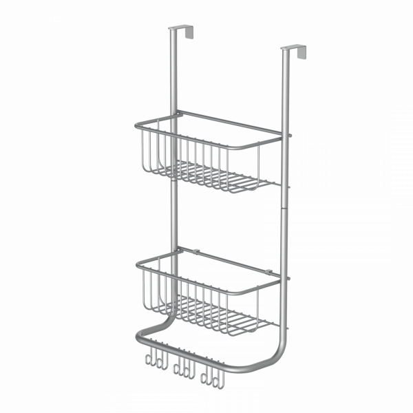 Hängeregal, silber matt