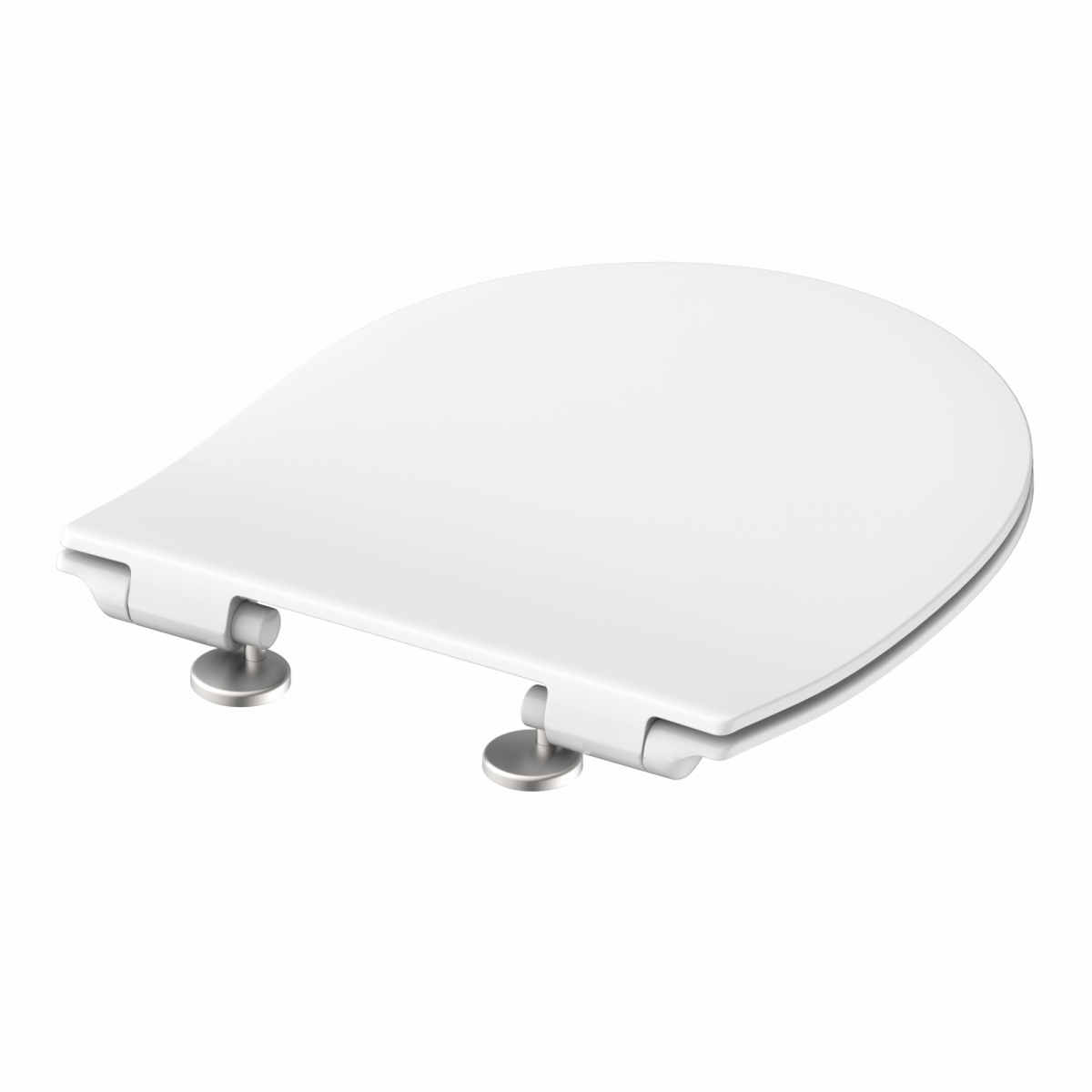 WC-Sitz Alma Slim Made in Germany, in Weiß mit Absenkautomatik und Schnellverschluss, D-Form