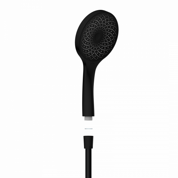 CAPRI Stangenbrauseset, Schwarz matt