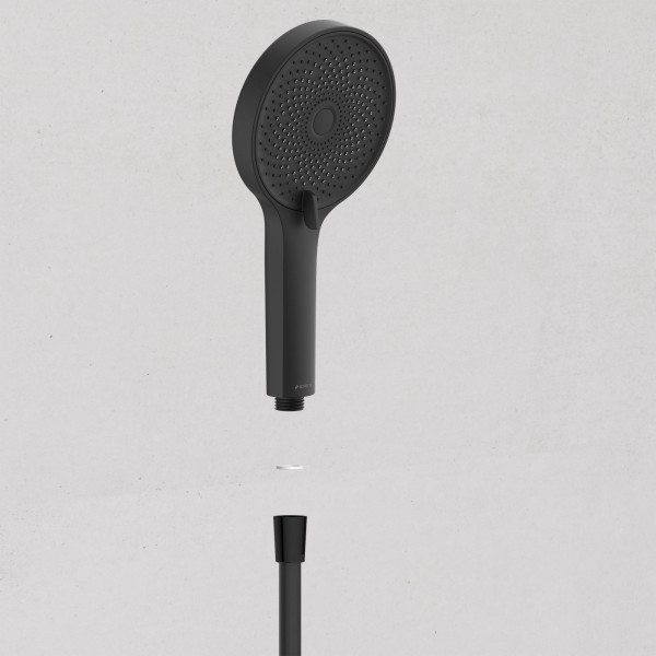 SAMOA RAIN Duschkopf, wassersparend, Schwarz matt
