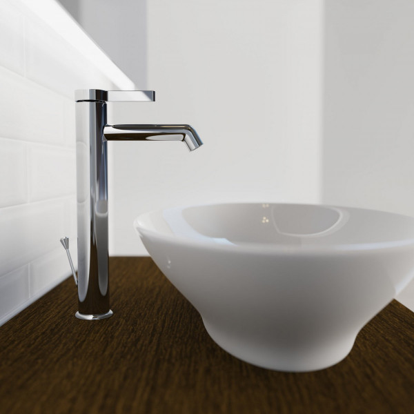 WT 11 XL in Chrom, Waschtischarmatur für Aufsatzwaschbecken