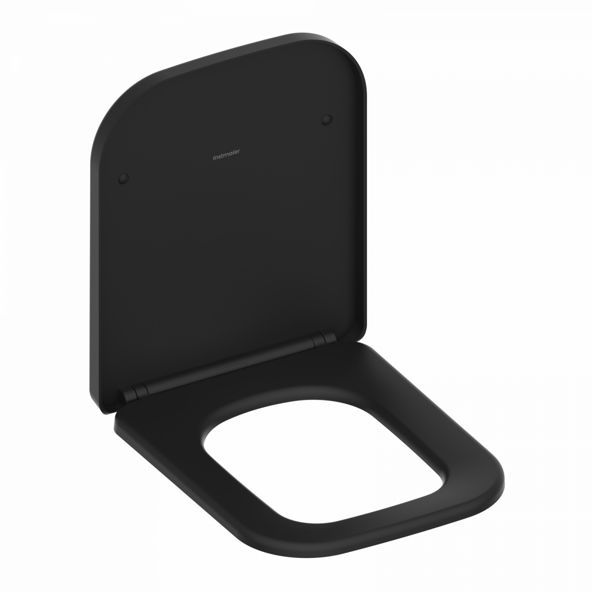 WC-Sitz Helma TÜV geprüft, in Schwarz mit Absenkautomatik und Schnellverschluss, E-Form
