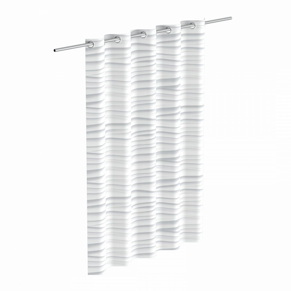 Duschvorhang, White Wave