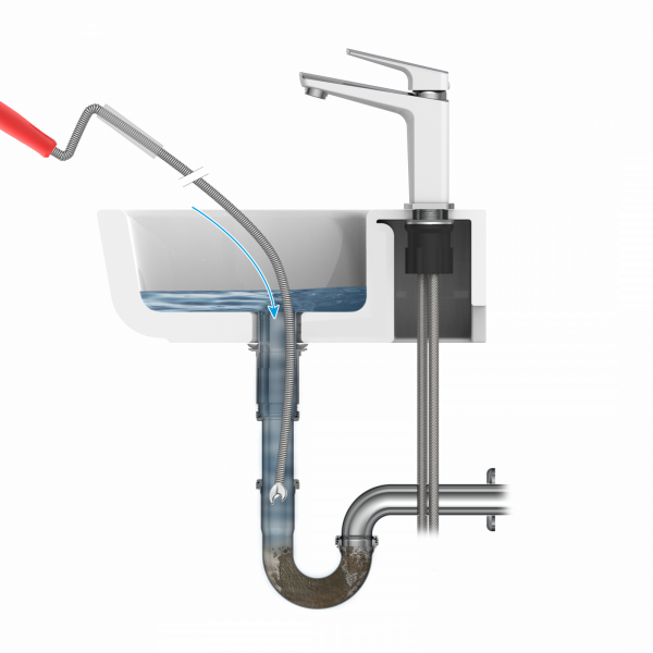 Rohrreinigungsspirale, 9 mm x 10 m