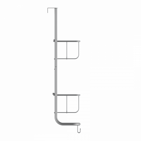 Hängeregal, silber matt