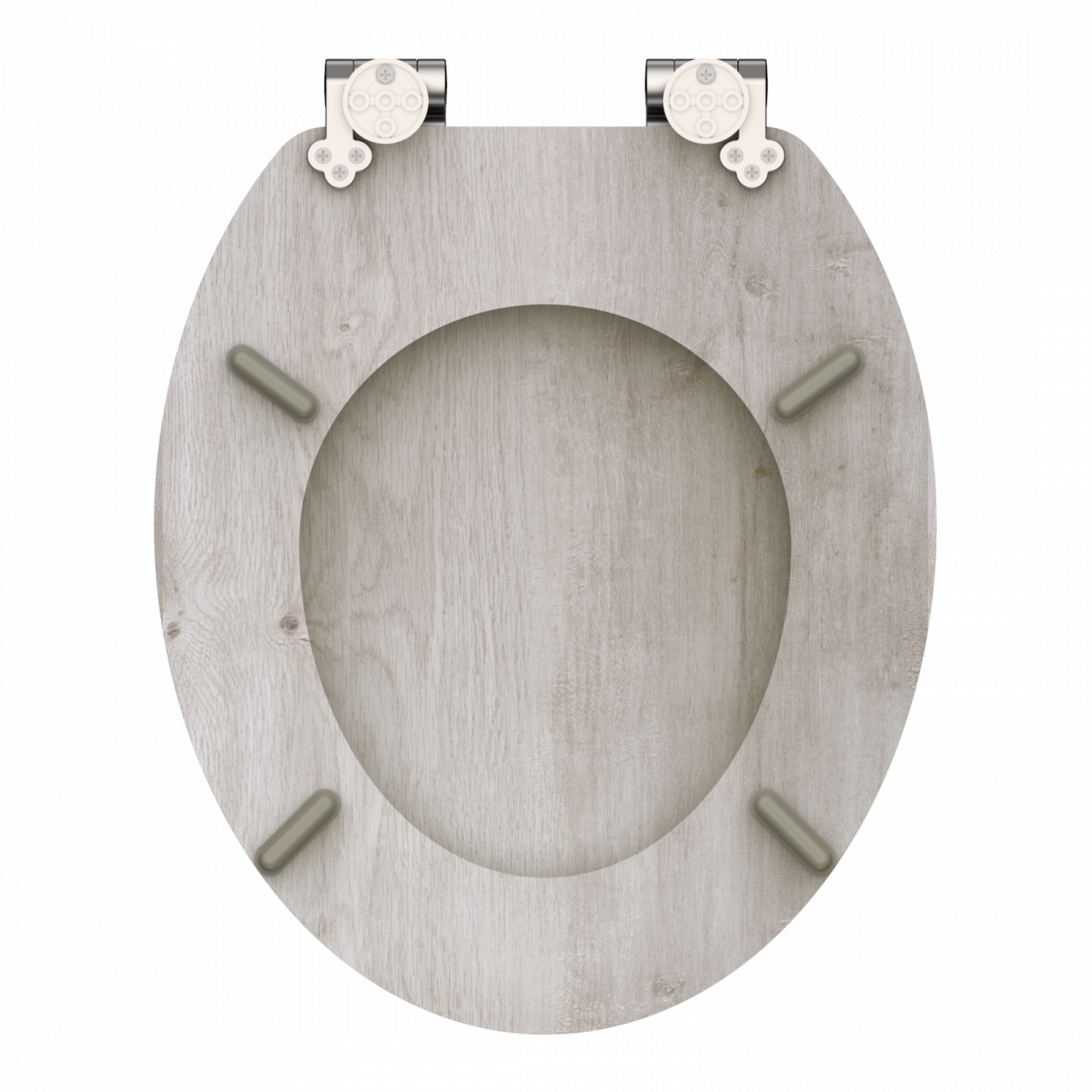 MDF WC-Sitz LIGHT WOOD, mit Absenkautomatik