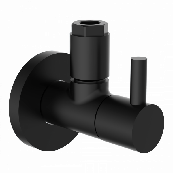 Universal Eckventil mit Schnellverschluss Schwarz