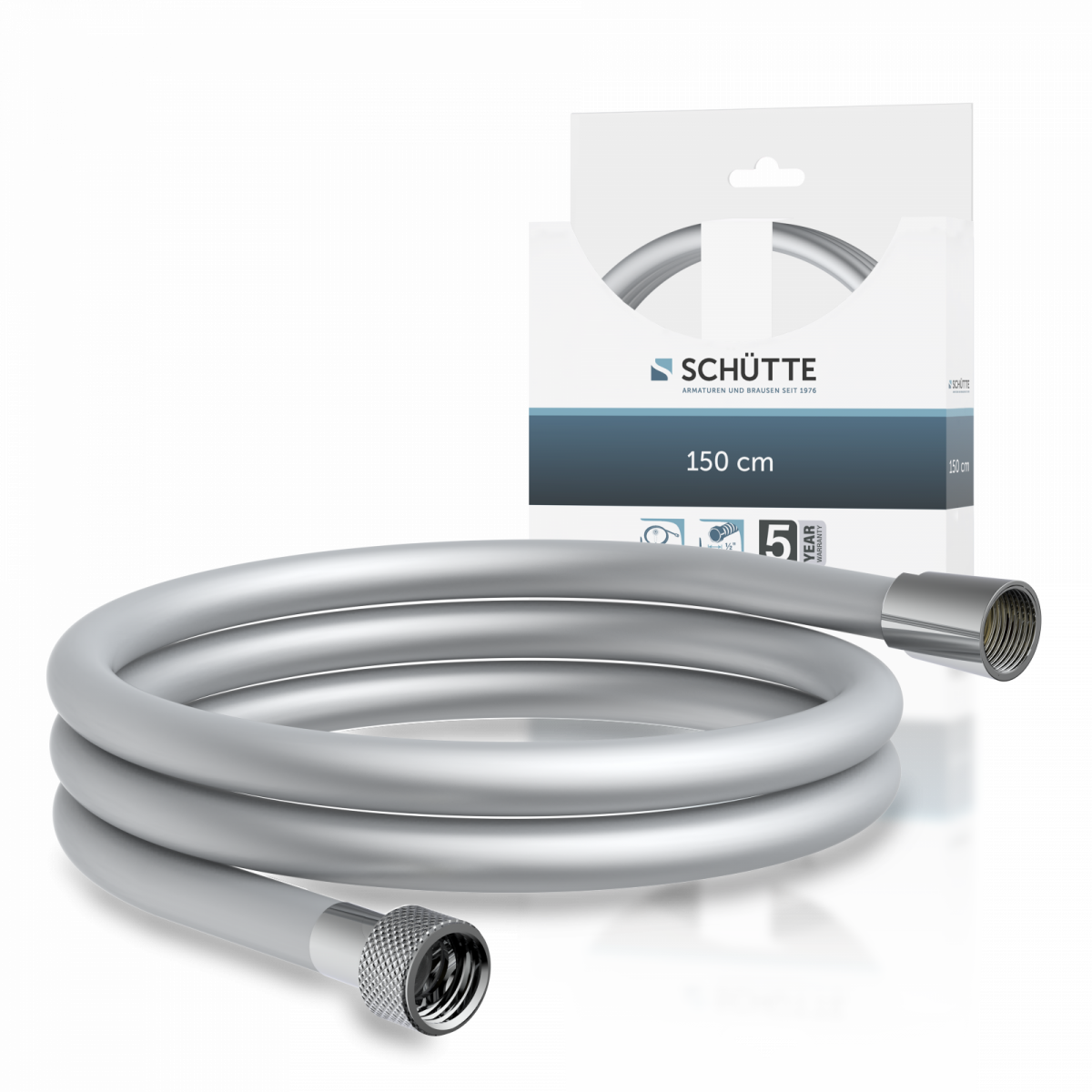 Duschschlauch 150 cm, Silber