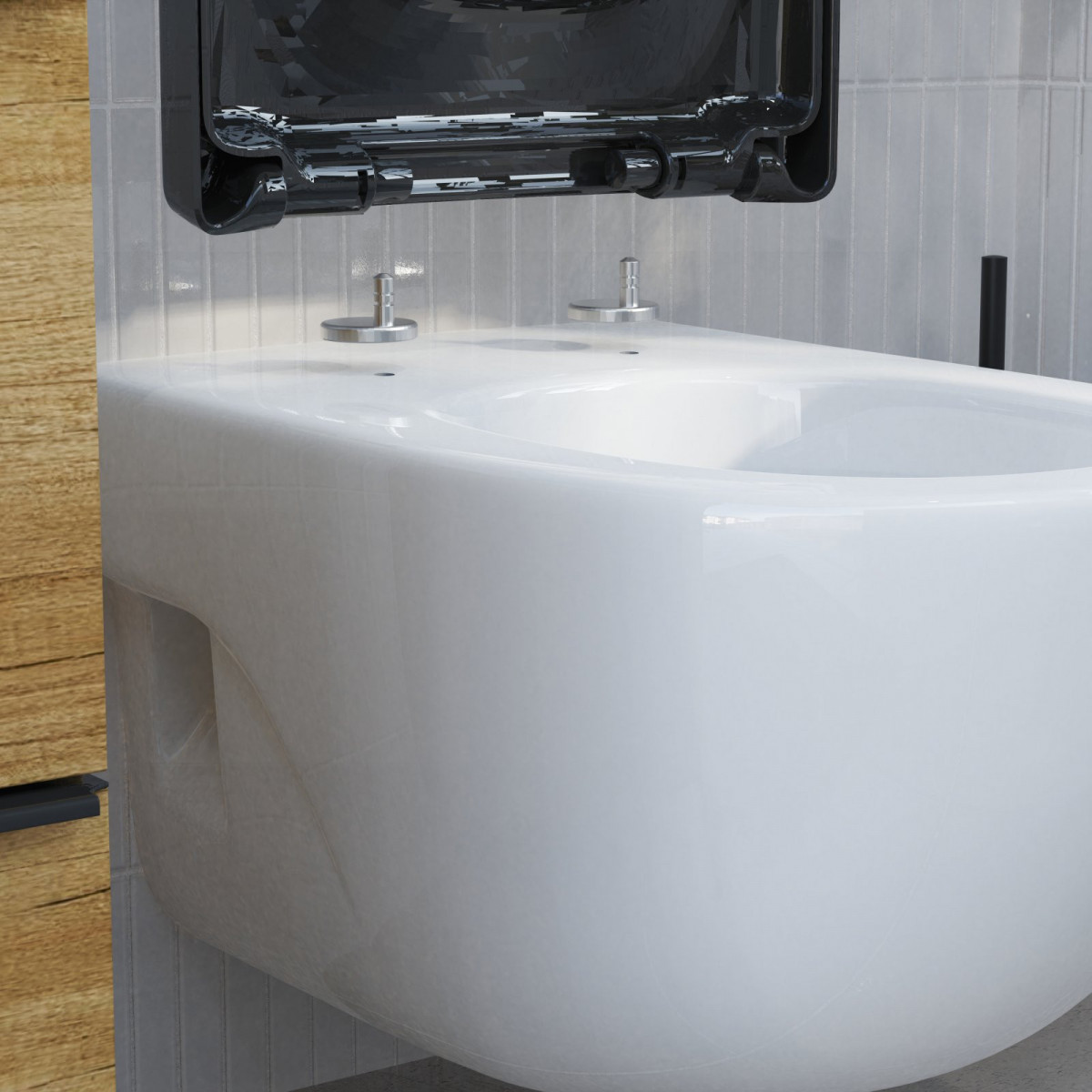 D-Form WC Sitz BLACK Made in Germany